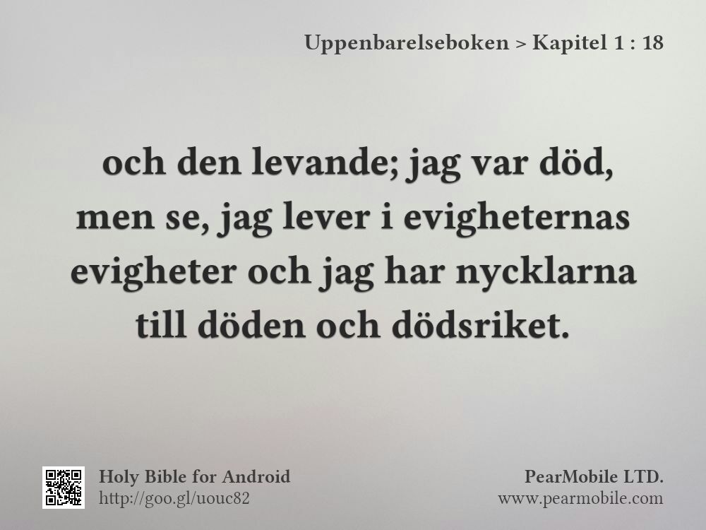 Uppenbarelseboken, Kapitel 1:18